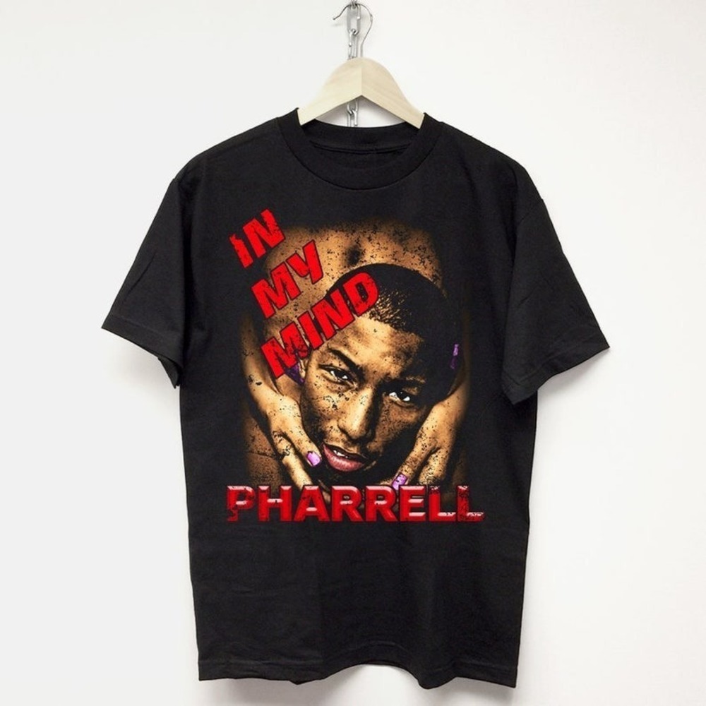 PHARRELL WILLIAMS T-SHIRT Retro Rap Tee Neptunes Travis Scott